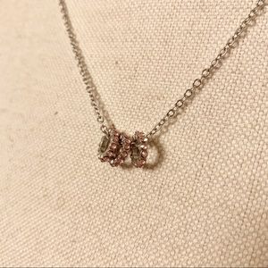 Paparazzi pink rhinestone necklace